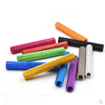 10-Piece Set of Colorful Aluminum Knurled M3 Spacers