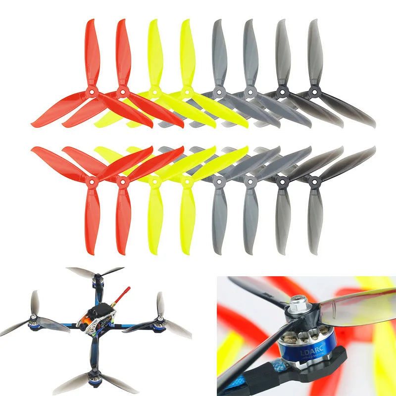 16pcs 7040 7" 3-blade propellers: 8CW, 8CCW