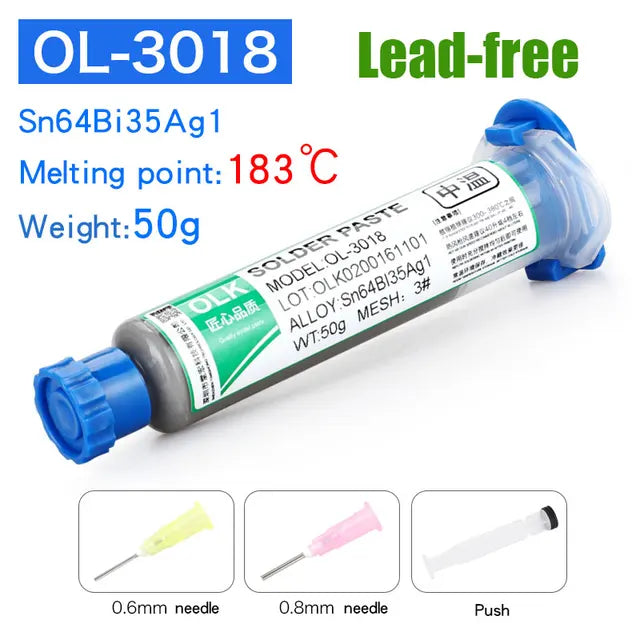 2024 New Lead-Free Low Temp Solder Paste: No-Clean, 138°C