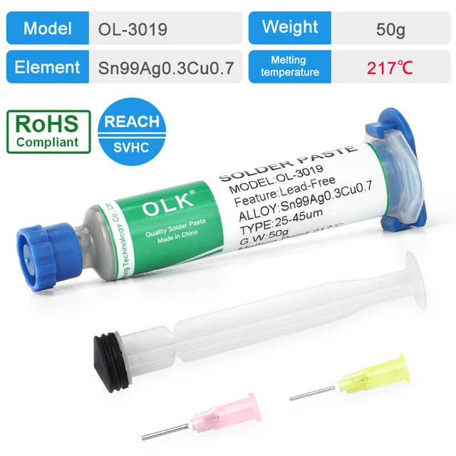 2024 New Lead-Free Low Temp Solder Paste: No-Clean, 138°C