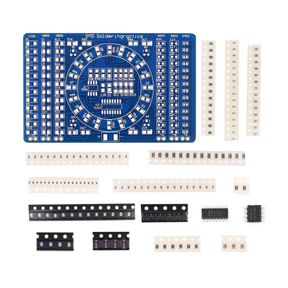 Soldering practice for SMD PCBs with LED electronics