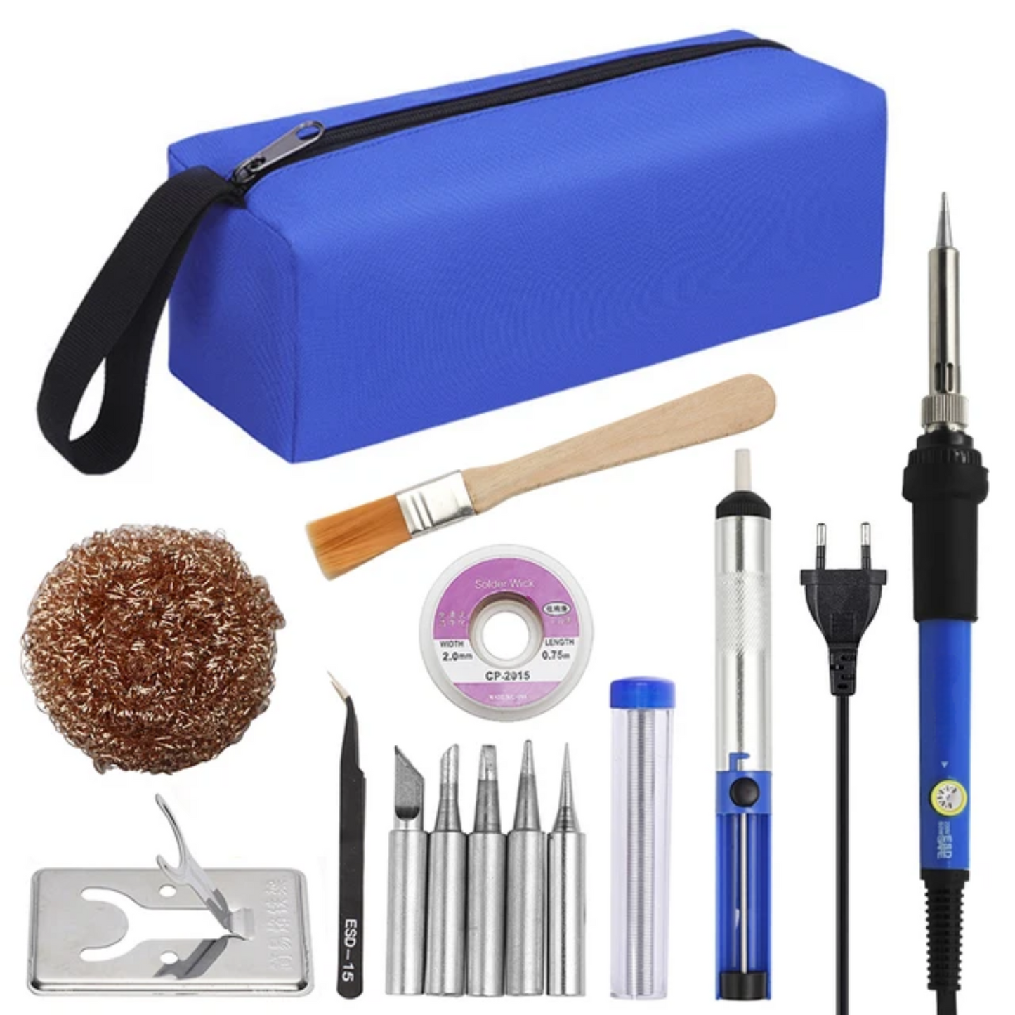 Electric Soldering Iron: 60W, adjustable temperature, ideal for welding and repair.