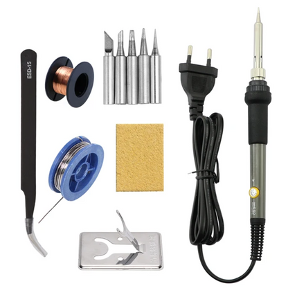 Electric Soldering Iron: 60W, adjustable temperature, ideal for welding and repair.