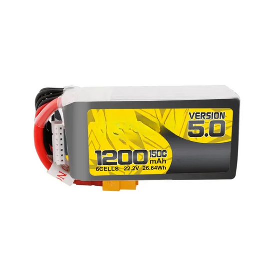 1200mAh 1400mAh 6S 150C LiPo Battery with XT60 plug