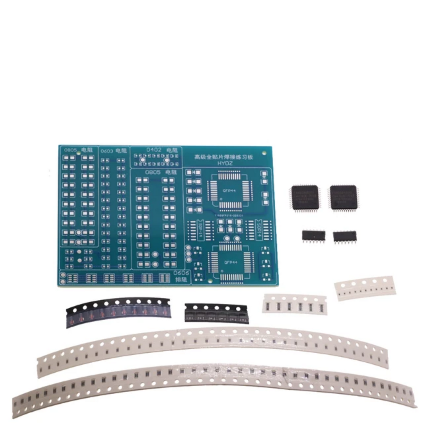 Soldering practice for SMD PCBs with LED electronics