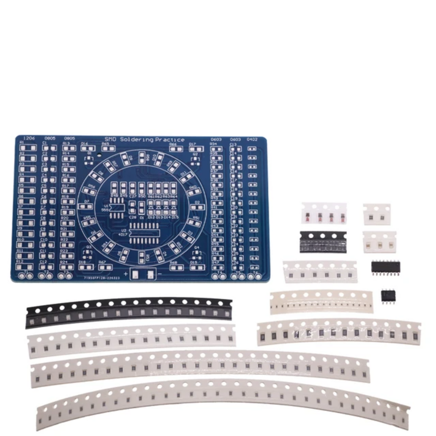 Soldering practice for SMD PCBs with LED electronics